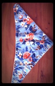 Designer Bib w/ Beautiful Flowers